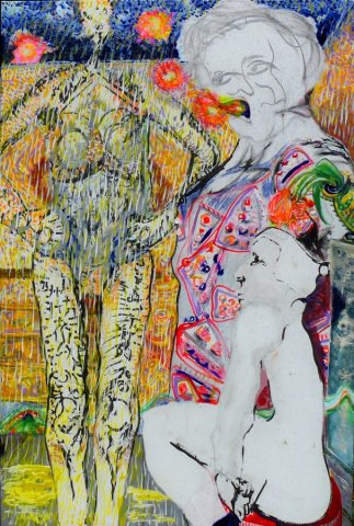 2023, 8. Martin Franke, Der Wagnersche Mantel der kunst ist die allumfassende Nahrung eines jeden Wesens auf_dem Planeten, 150 x 100 cm, 9. Aug 2023